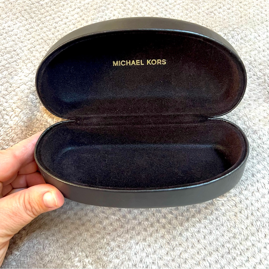 Michael Kors  Sunglass Case  Brown Leather